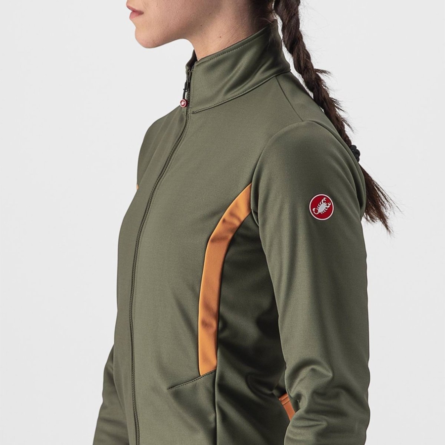 Green Rawlings DINAMICA 2 Women Jackets | 1703MLBIO