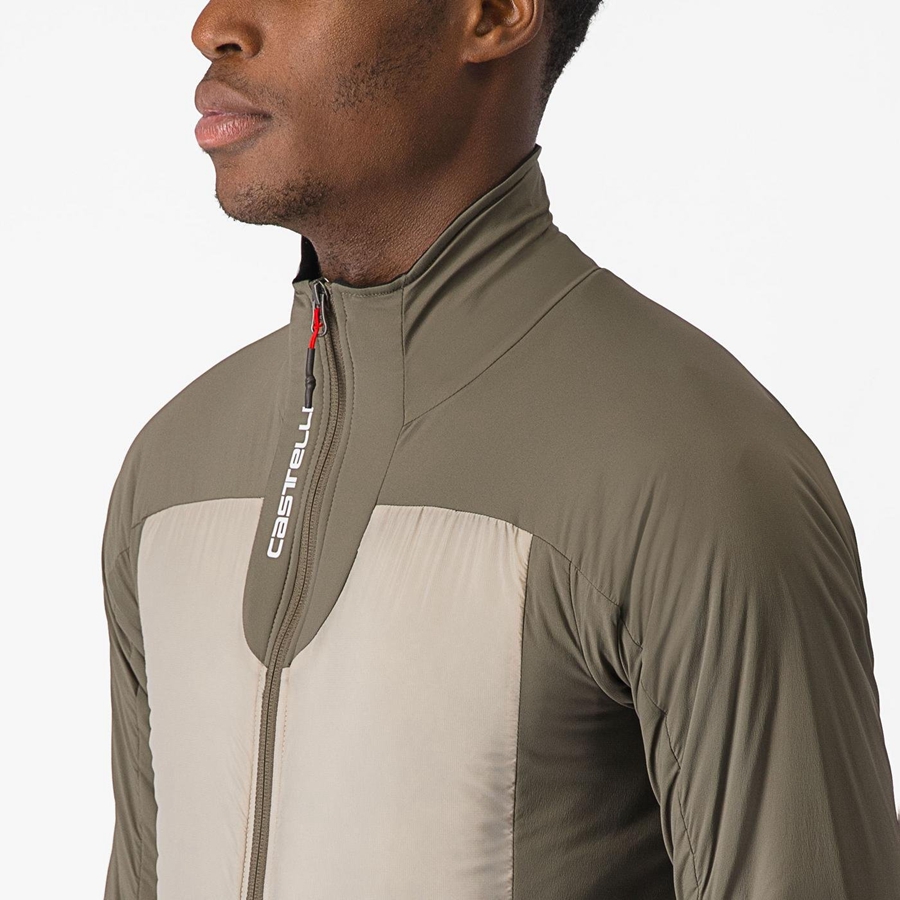 Green Rawlings FLY THERMAL Men Jackets | 9267KUJXA