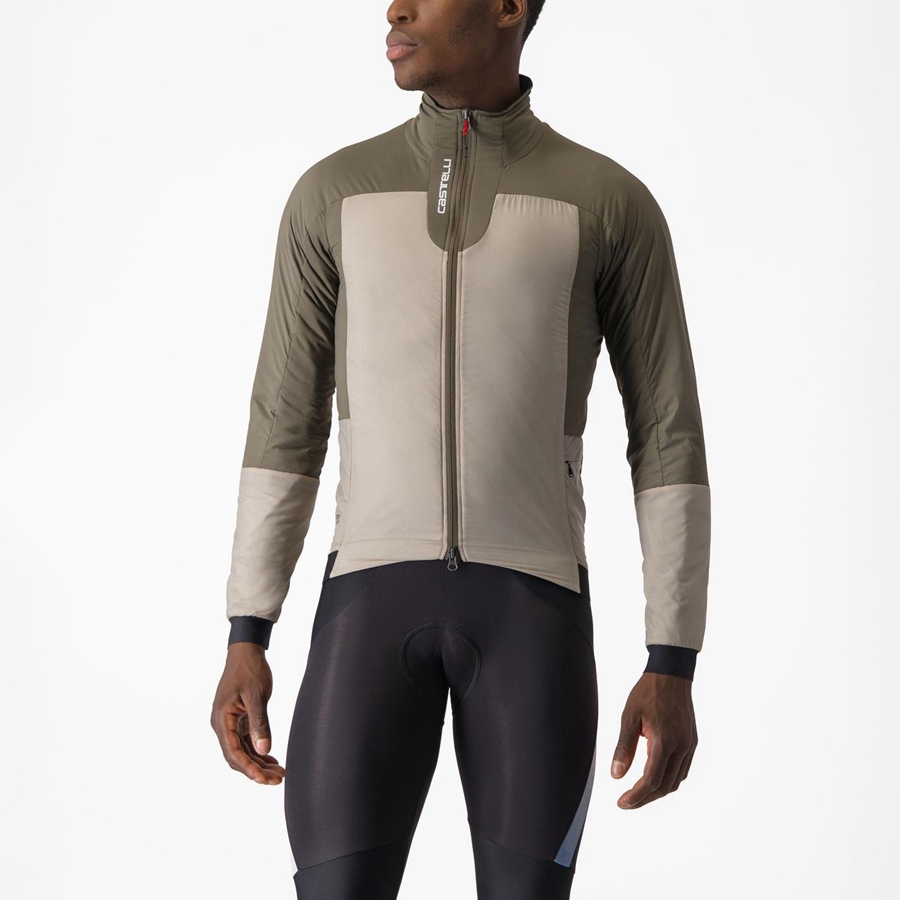 Green Rawlings FLY THERMAL Men Jackets | 9267KUJXA