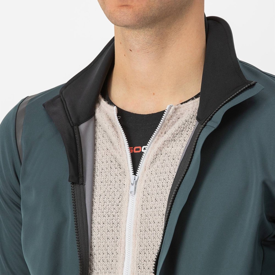 Green / Black Rawlings ALPHA DOPPIO ROS Men Jackets | 0312ELCFX