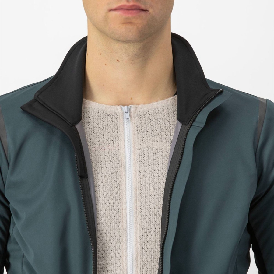 Green / Black Rawlings ALPHA DOPPIO ROS Men Jackets | 0312ELCFX