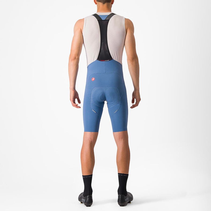 Grey Blue Rawlings FREE AERO RC Men Bib Shorts | 2479XNHOM