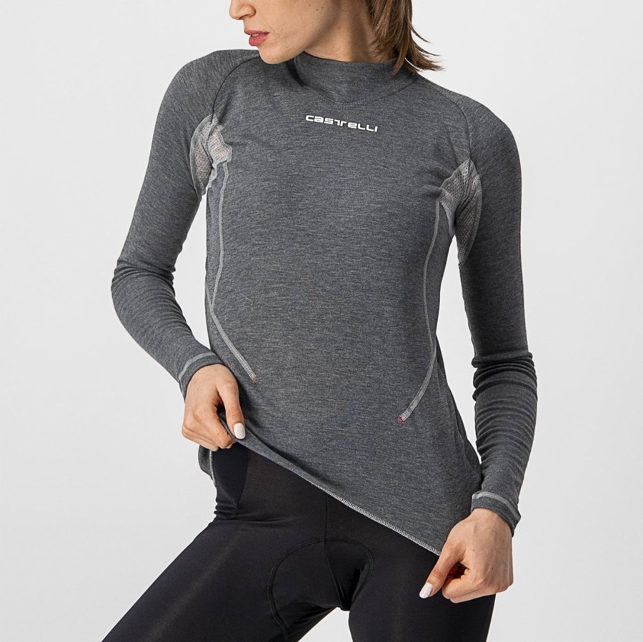 Grey Rawlings FLANDERS 2 W WARM LONG SLEEVE Women Base Layer | 6194JYFSR