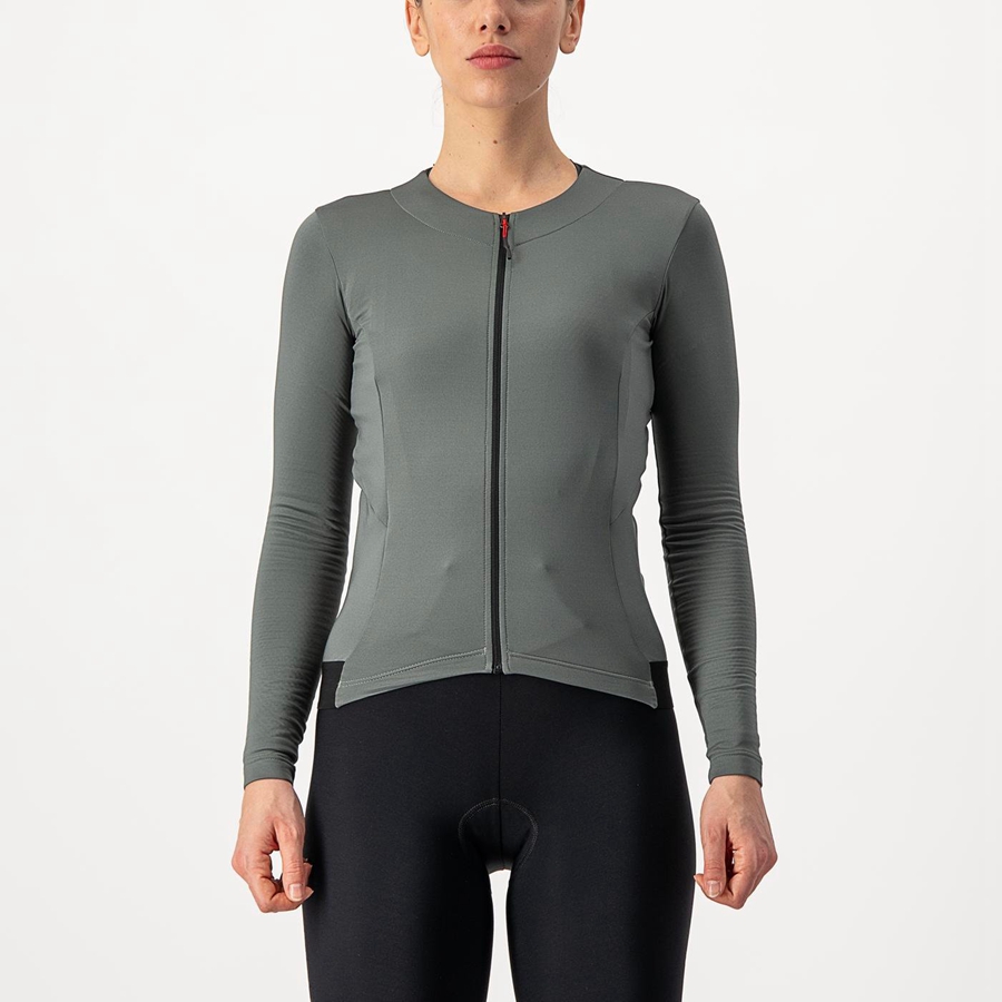 Grey Rawlings FLY LS W Women Jersey | 4798UJTSK