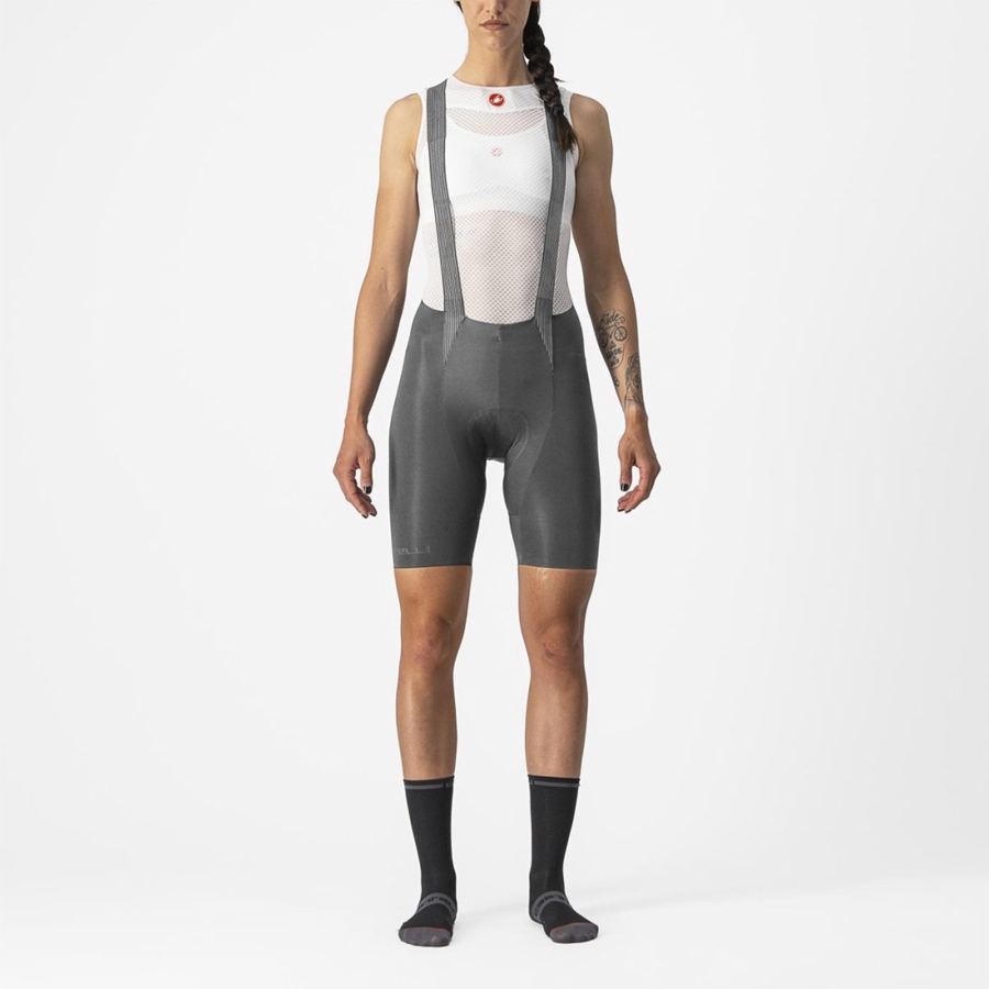 Grey Rawlings FREE AERO RC W Women Bib Shorts | 3245UCQYD