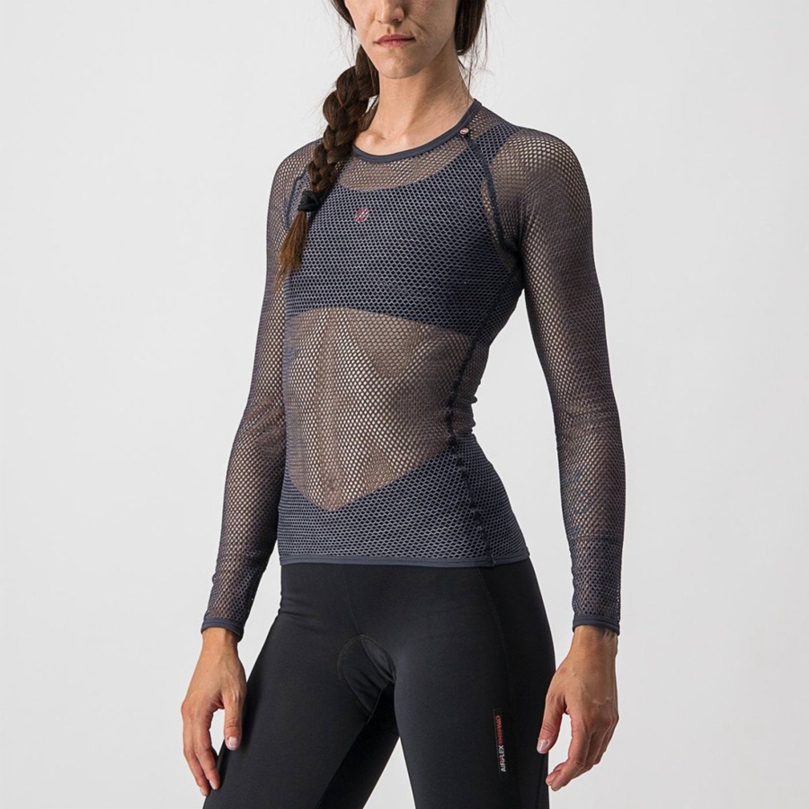 Grey Rawlings MIRACOLO W LONG SLEEVE Women Base Layer | 8463BMPFW