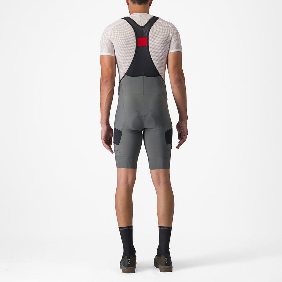 Grey Rawlings UNLIMITED CARGO Men Bib Shorts | 3605FWVCY