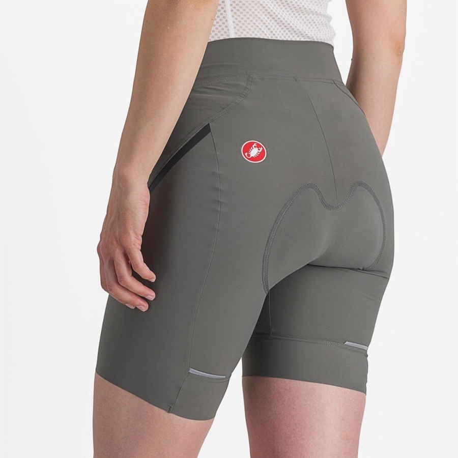 Grey / Dark Grey Rawlings VELOCISSIMA 3 Women Shorts | 2874UHBNP