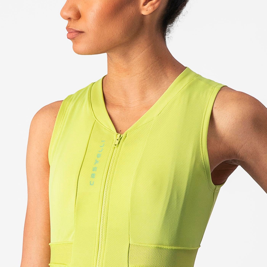 Light Green Rawlings ANIMA 4 SLEEVELESS Women Jersey | 8021FVZOC