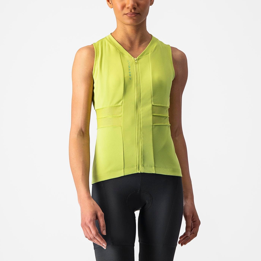 Light Green Rawlings ANIMA 4 SLEEVELESS Women Jersey | 8021FVZOC