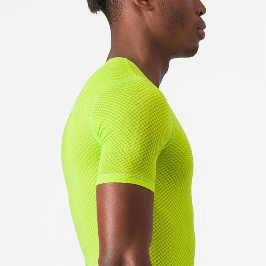 Light Green Rawlings PRO MESH 2.0 SHORT SLEEVE Men Base Layer | 4015KPAOW