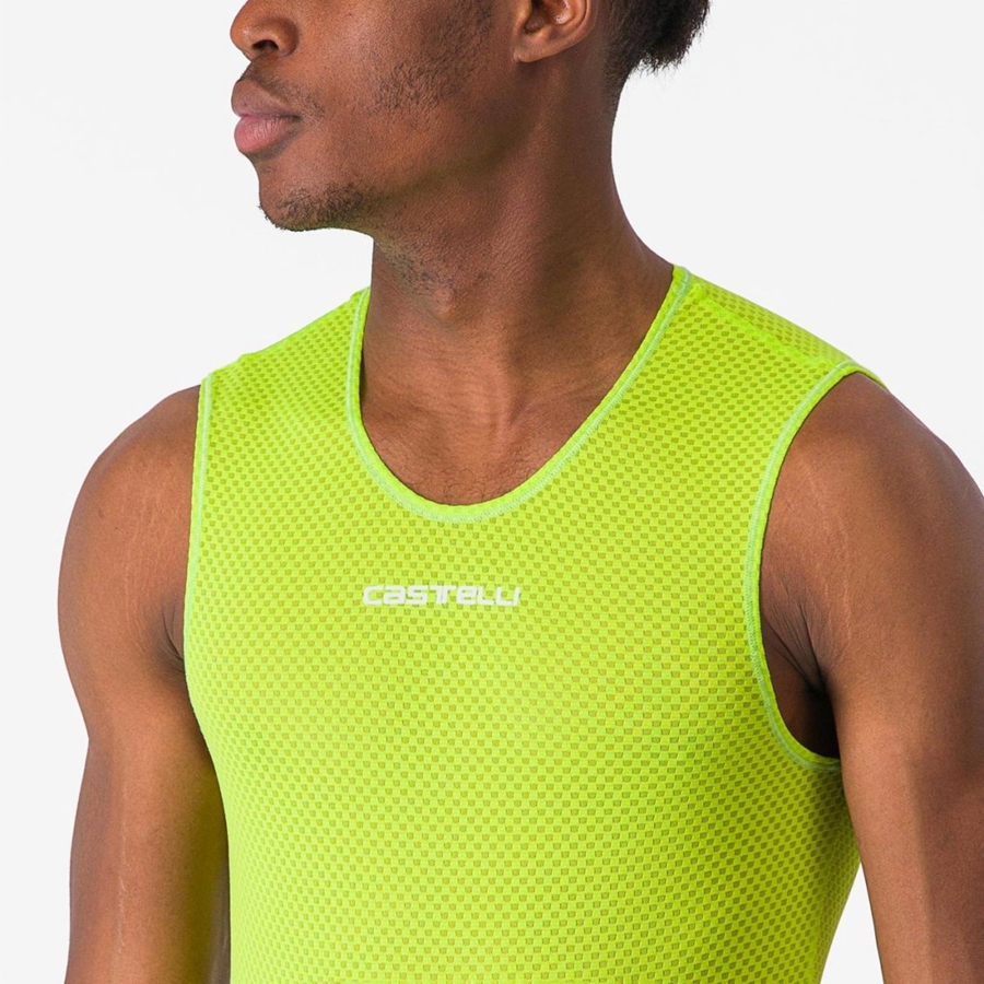 Light Green Rawlings PRO MESH 2.0 SLEEVELESS Men Base Layer | 2380QEYMH