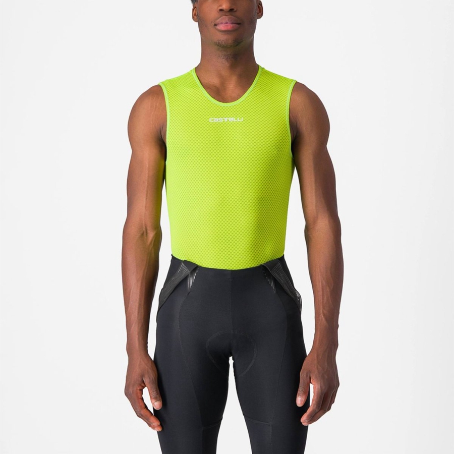 Light Green Rawlings PRO MESH 2.0 SLEEVELESS Men Base Layer | 2380QEYMH