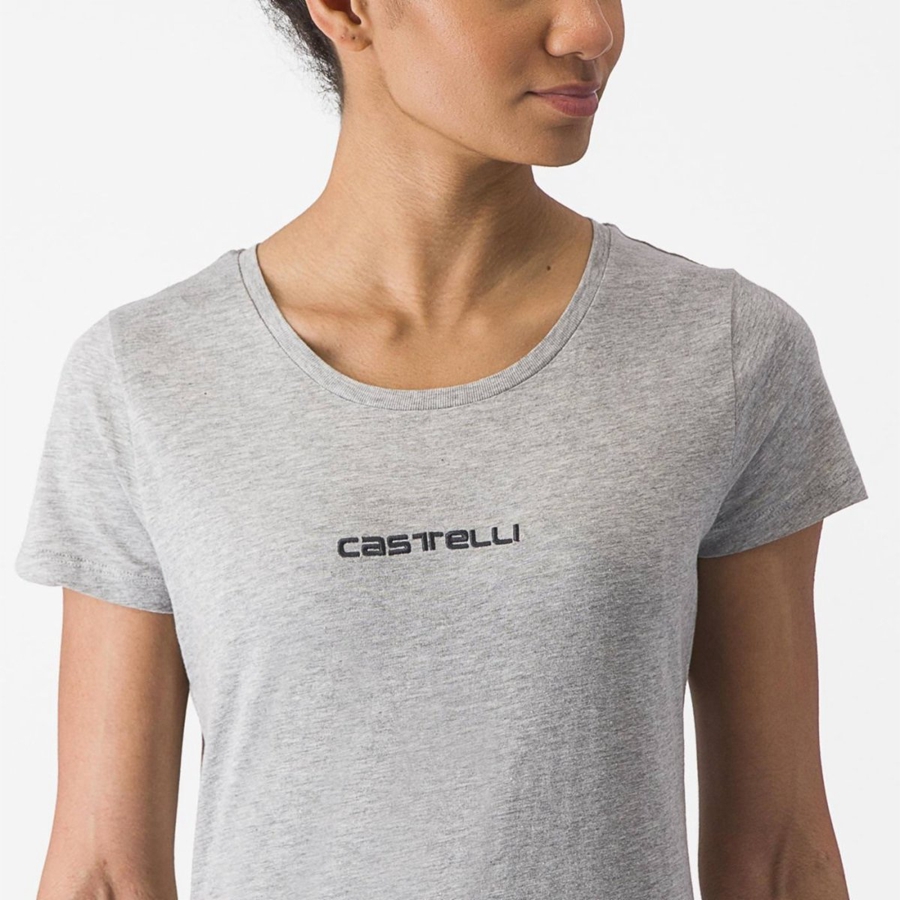 Light Grey Rawlings CASTELLI CLASSICO W TEE Women Casual | 1503QDRUS