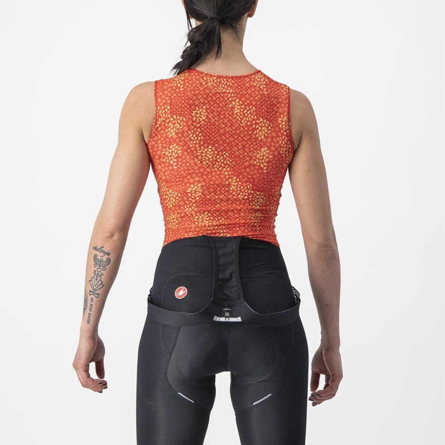 Orange Rawlings PRO MESH 4 W SLEEVELESS Women Base Layer | 9063WMZTL