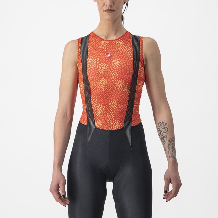 Orange Rawlings PRO MESH 4 W SLEEVELESS Women Base Layer | 9063WMZTL