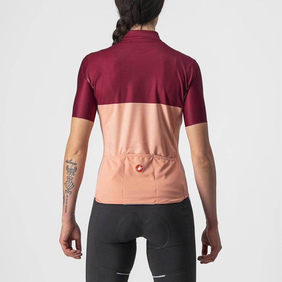 Pink / Burgundy Rawlings VELOCISSIMA Women Jersey | 3058LXJCD