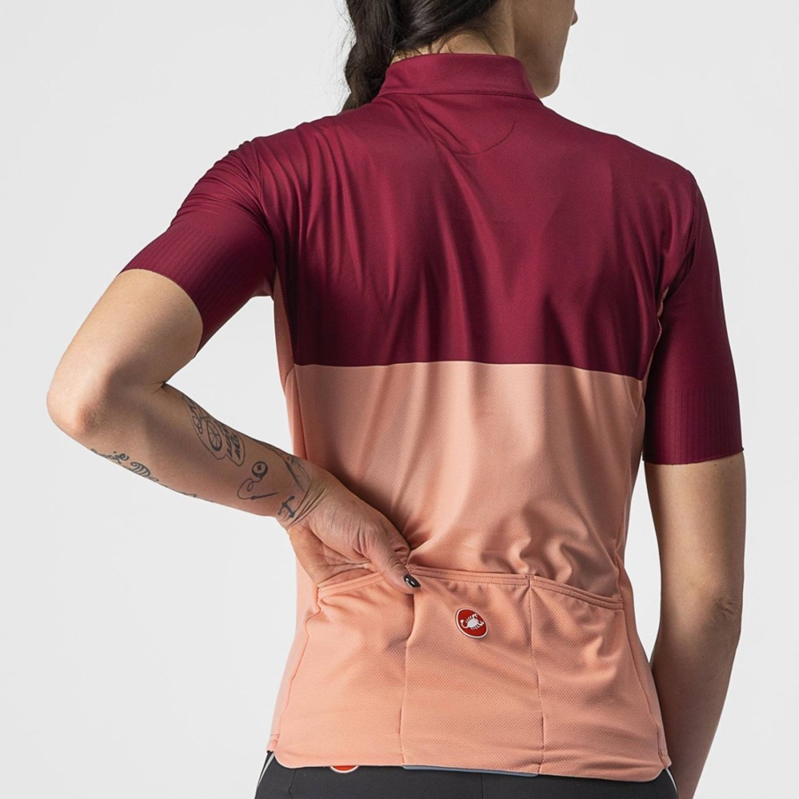 Pink / Burgundy Rawlings VELOCISSIMA Women Jersey | 3058LXJCD