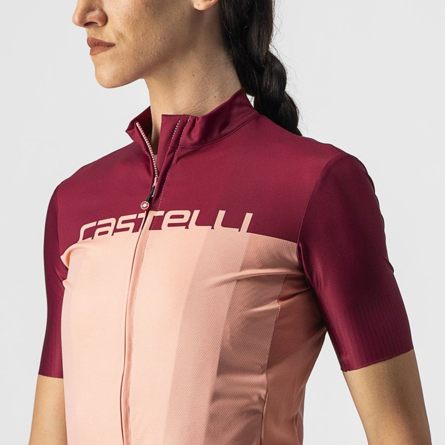 Pink / Burgundy Rawlings VELOCISSIMA Women Jersey | 3058LXJCD