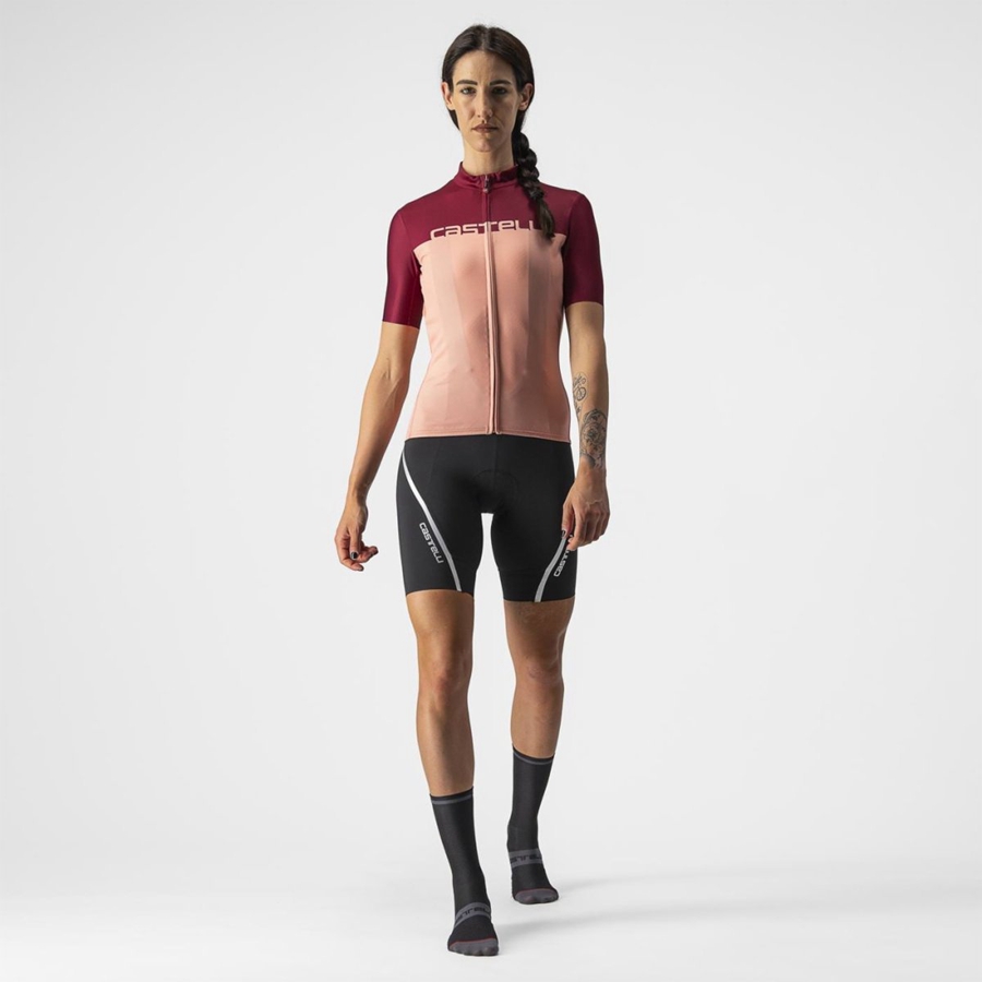 Pink / Burgundy Rawlings VELOCISSIMA Women Jersey | 3058LXJCD