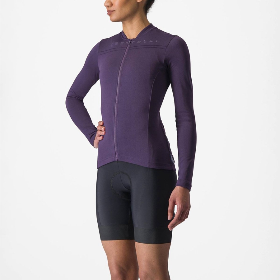 Purple Rawlings ANIMA 4 LONG SLEEVE Women Jersey | 7169CTSDQ