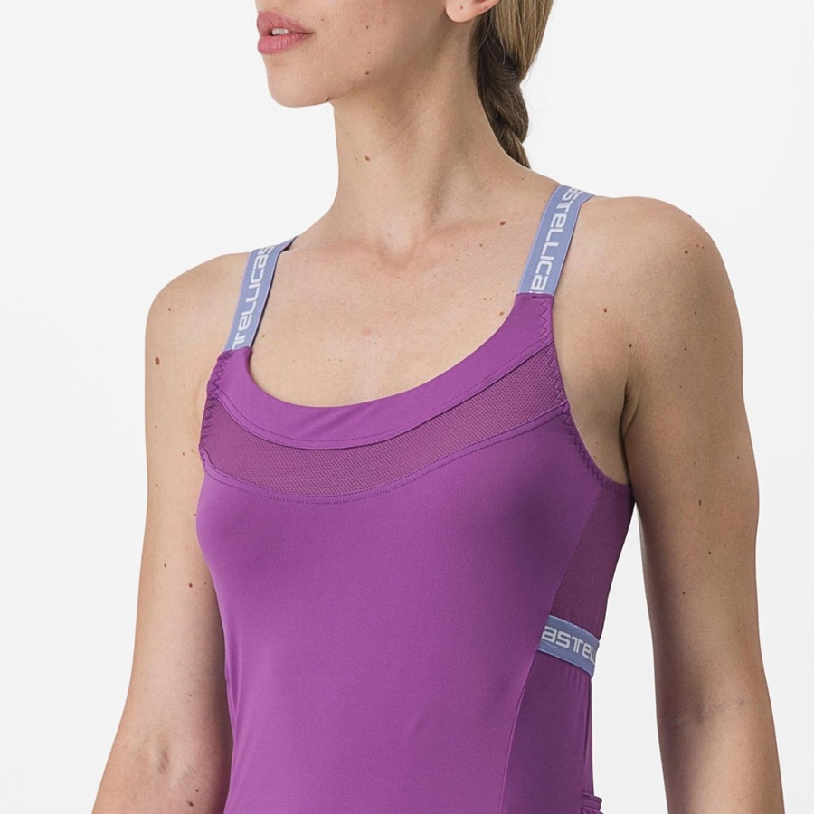 Purple White Rawlings BAVETTE TOP Women Jersey | 2678PFBWI