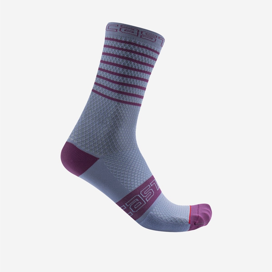 Purple White Rawlings SUPERLEGGERA W 12 Women Socks | 5972OJEKM