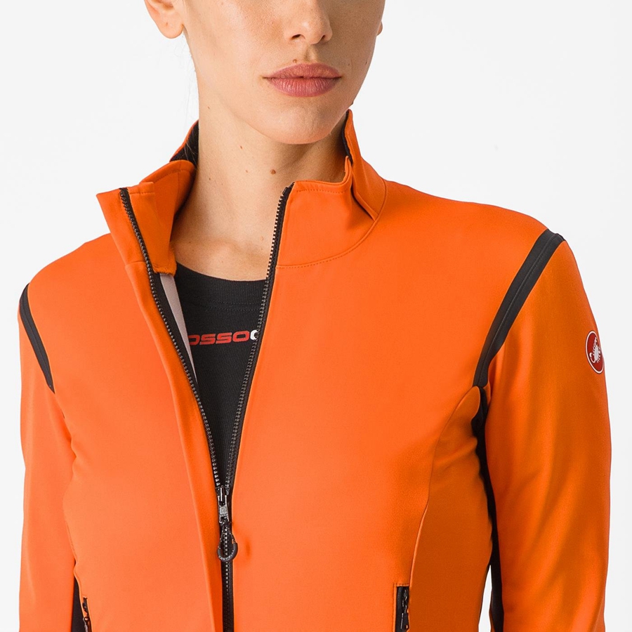 Red Orange / Black Rawlings PERFETTO RoS 2 W Women Jackets | 2564UPKQB