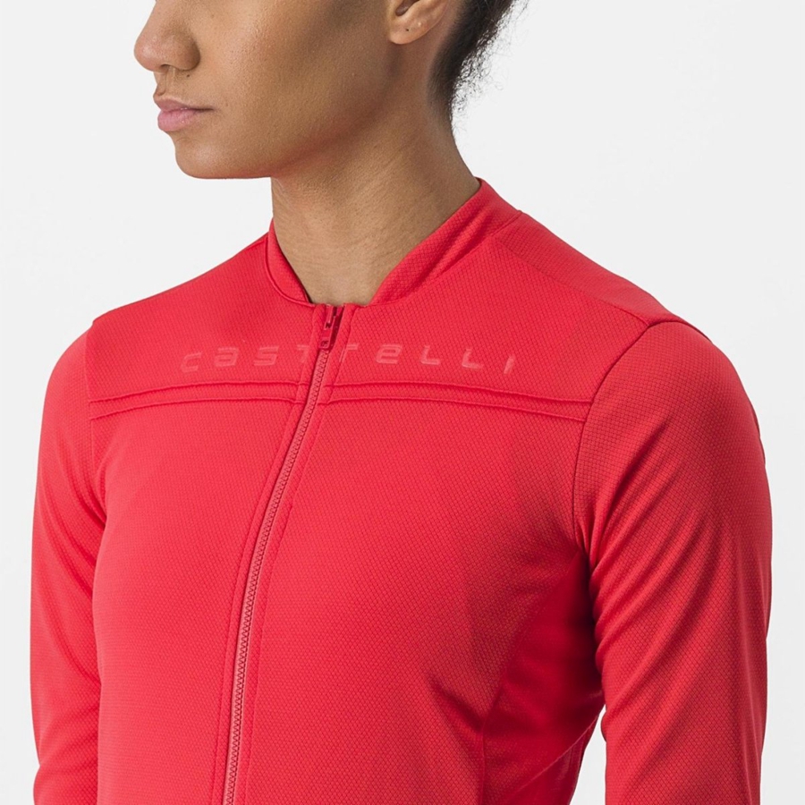 Red Rawlings ANIMA 4 LONG SLEEVE Women Jersey | 9624ANLOT