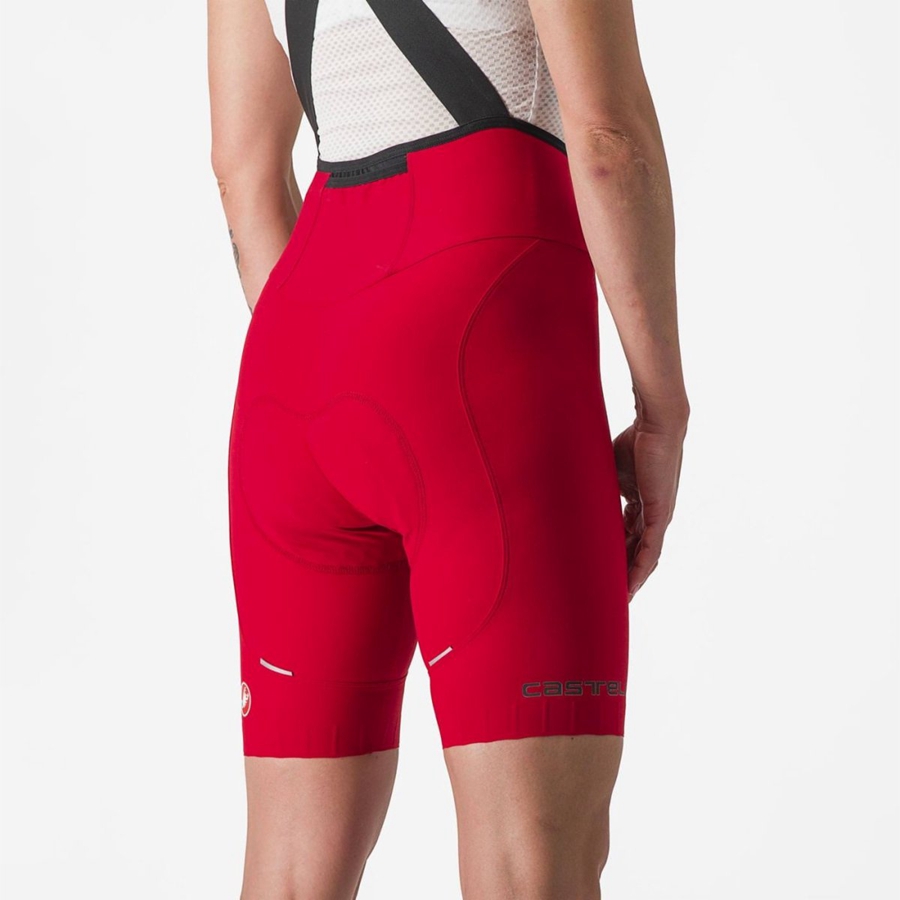 Red Rawlings ESPRESSO W DT Women Bib Shorts | 9062BDJRT