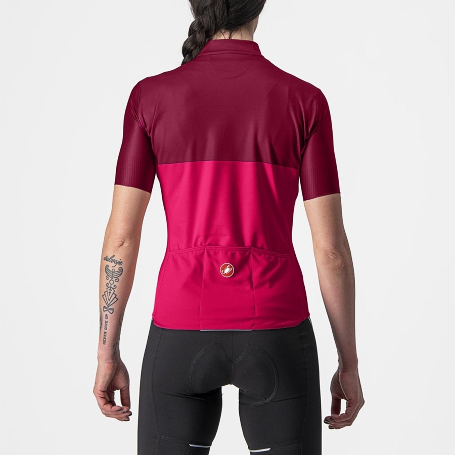 Red / Burgundy Rawlings VELOCISSIMA Women Jersey | 3507AITVU