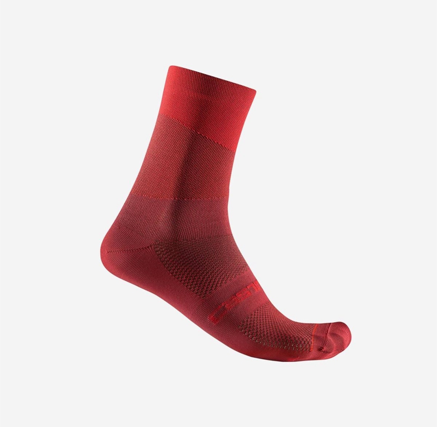 Red / Red Rawlings ORIZZONTE 15 Men Socks | 1428APGYZ