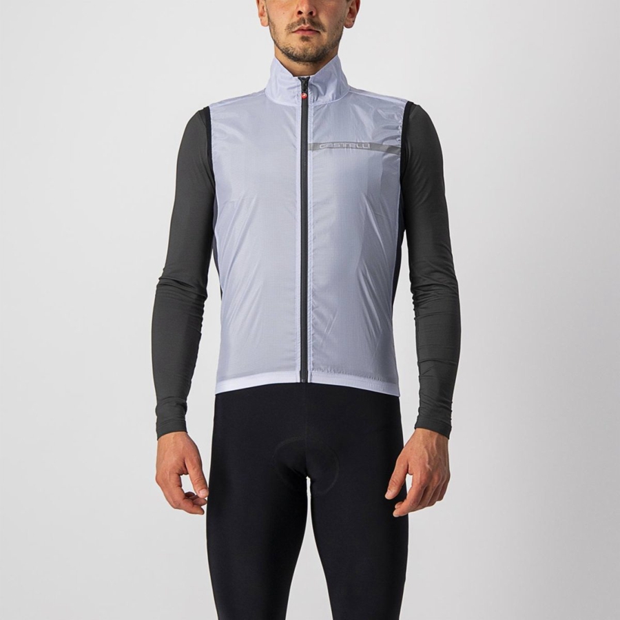 Silver Grey / Dark Grey Rawlings SQUADRA STRETCH Men Vest | 7302UPBMT