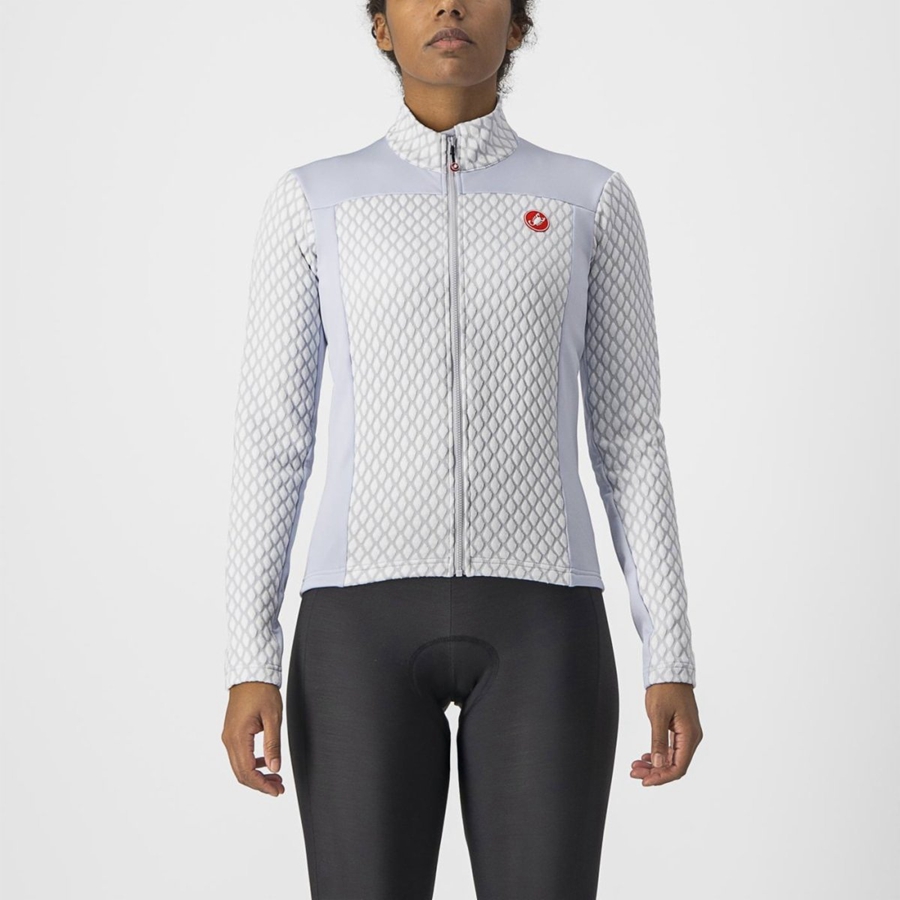 Silver Grey / White Rawlings SFIDA 2 FZ Women Jersey | 2914WATVK