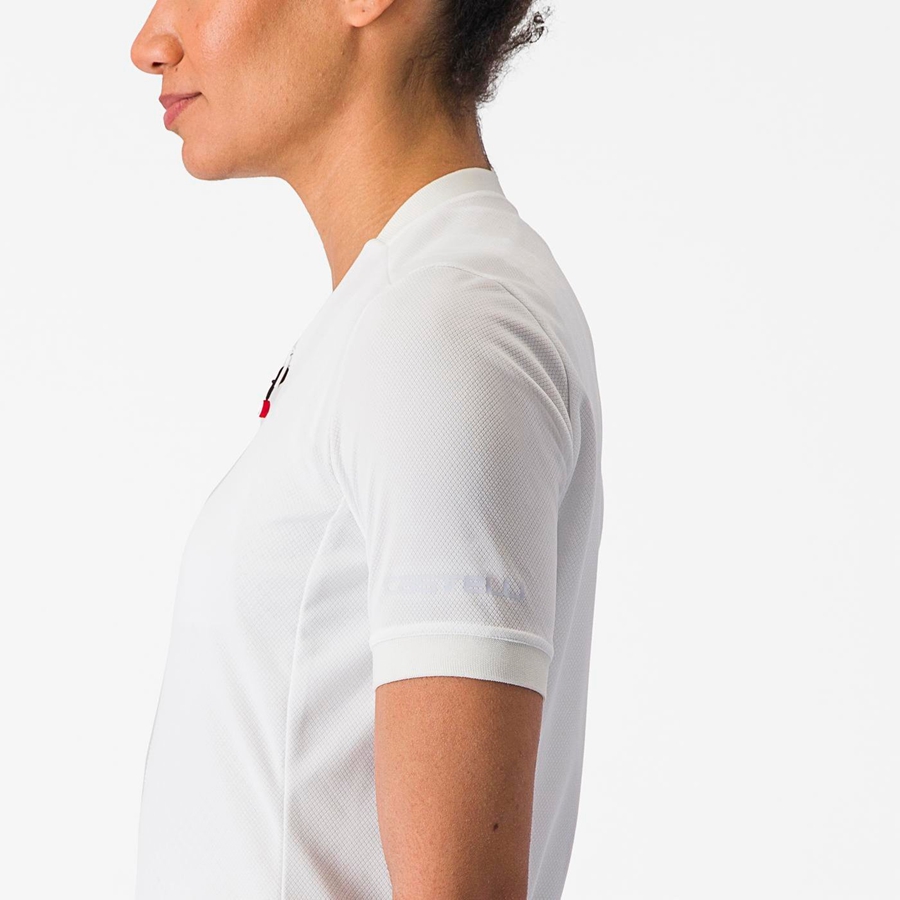 White Rawlings LIBERA Women Jersey | 7361SCZND