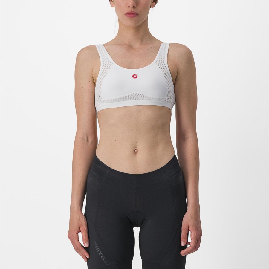 White Rawlings ROSSO CORSA BRA Women Base Layer | 5928FERZQ