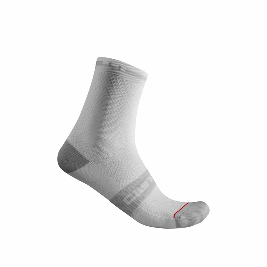 White Rawlings SUPERLEGGERA T 12 Men Socks | 4287VSDEB