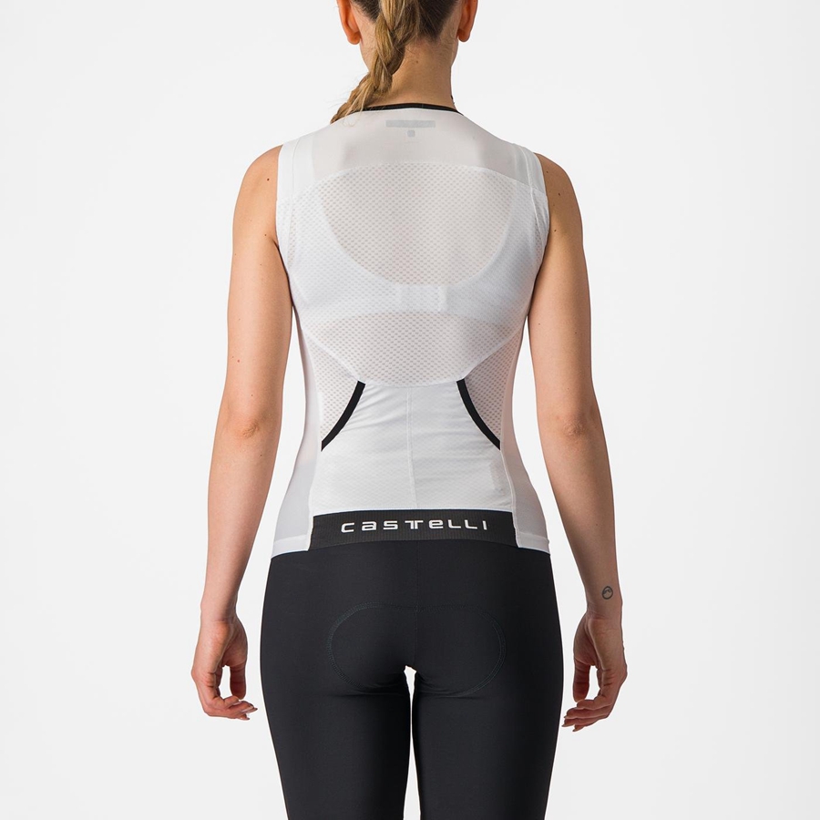 White / Black Rawlings FREE 2 W TRI SINGLET Women Suits | 2304BJVFC