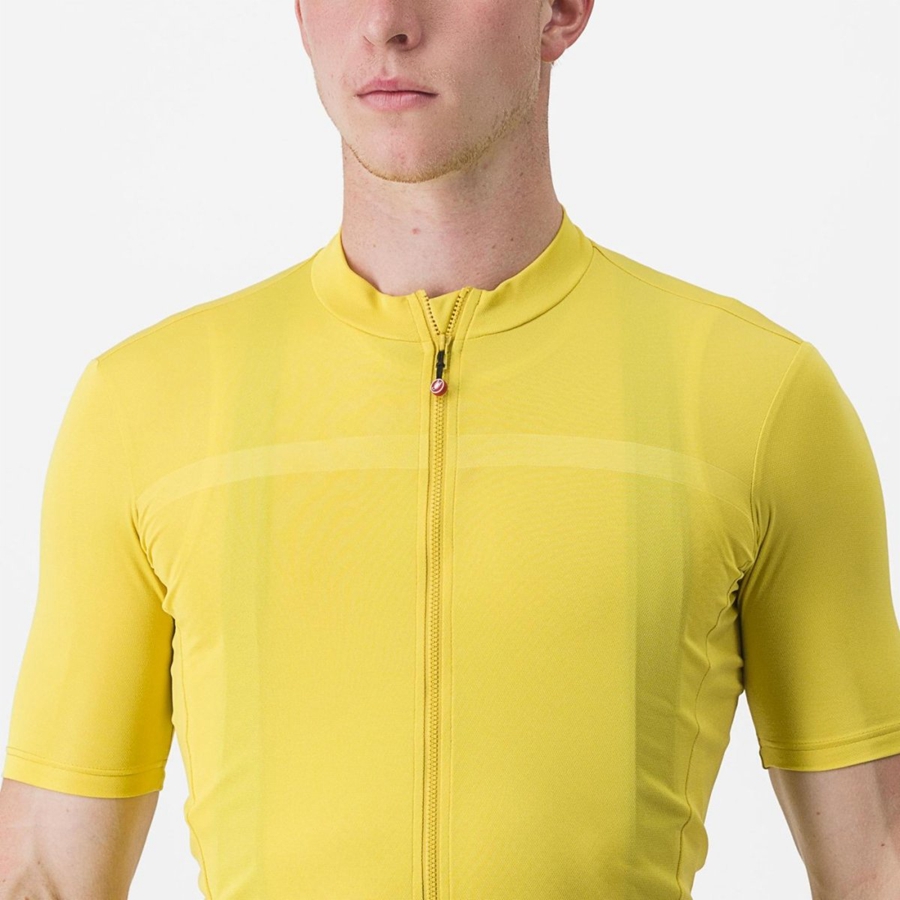 Yellow Rawlings CLASSIFICA Men Jersey | 3870KODMA